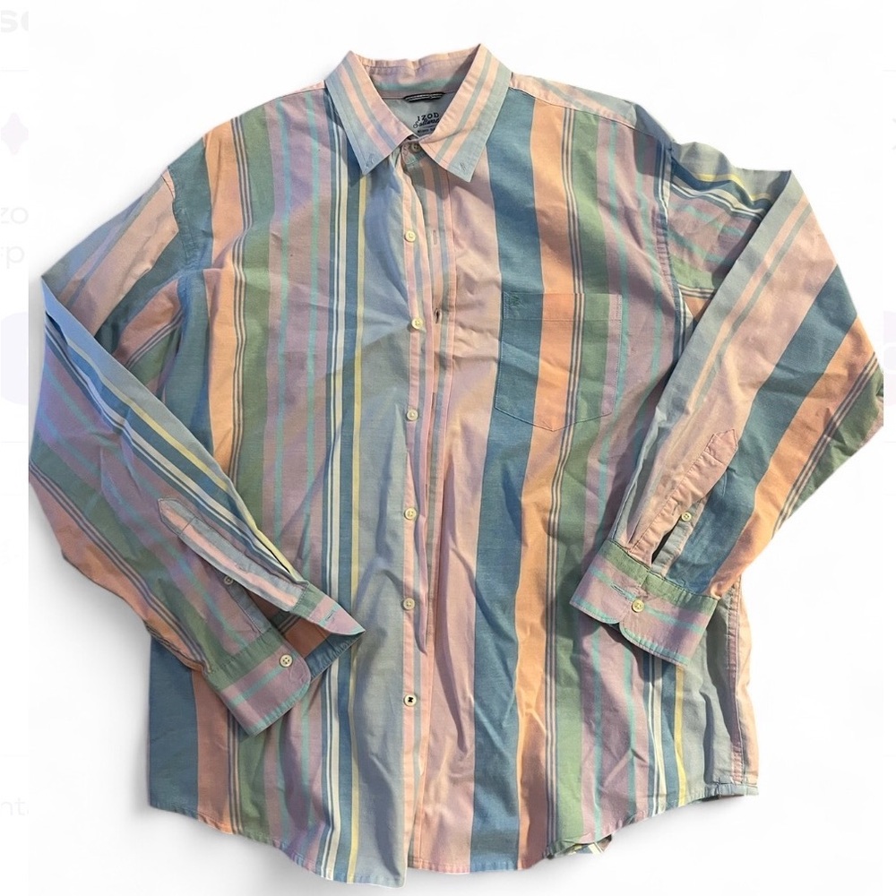 Pastel Multi Color Men’s Button Down Dress Shirt